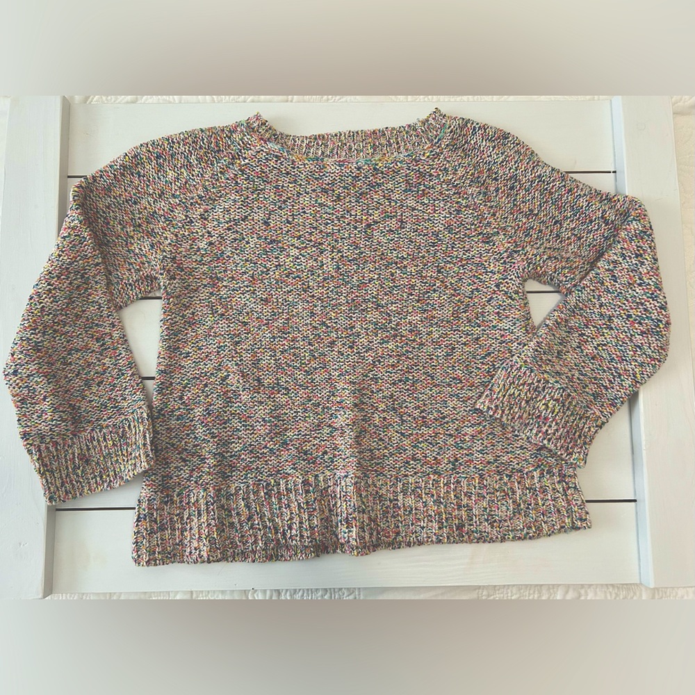 Lou & Grey  Spring Rainbow Crewneck Sweater